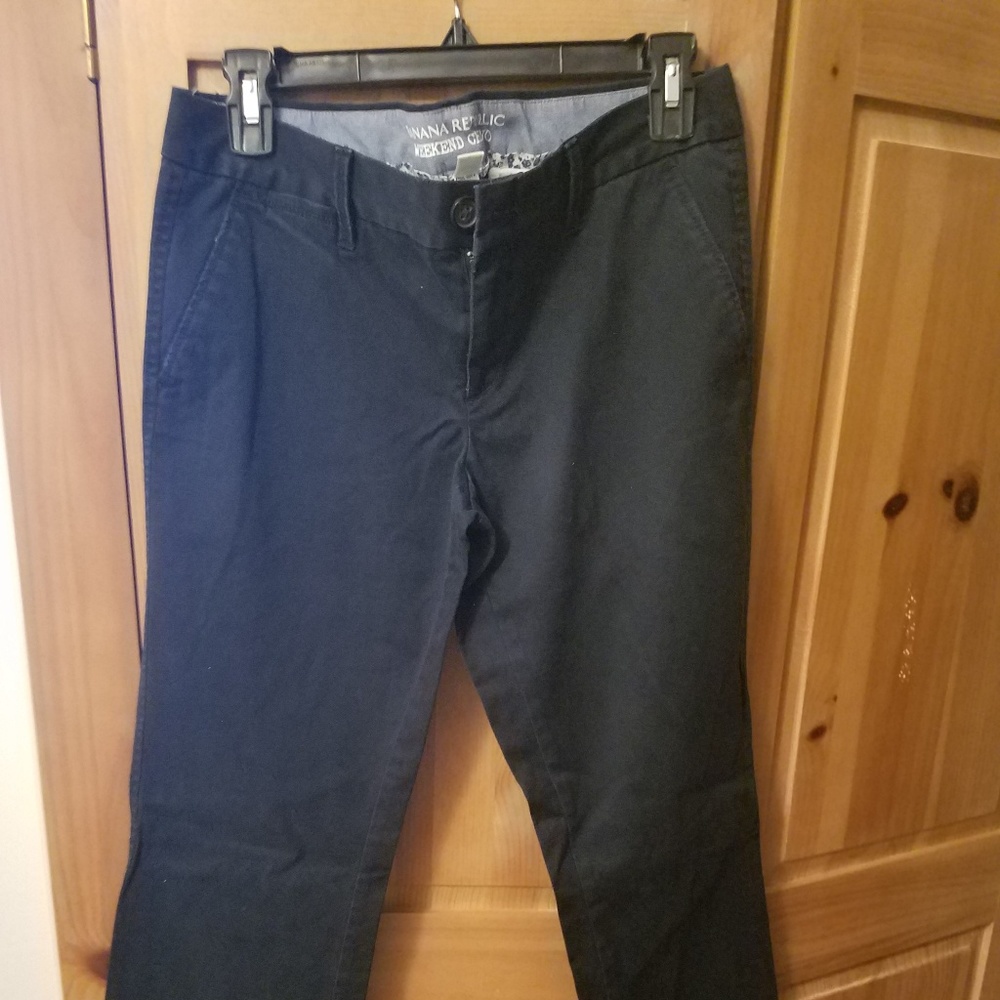 Navy Banana Republic weekend chinos